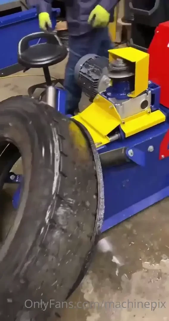 Sw150 truck tire sidewall cutter for recycling tires by butty mfg 