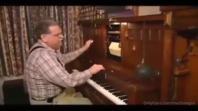 American fotoplayer player piano for silent movies played by joe 