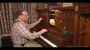 American fotoplayer player piano for silent movies played by joe