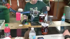 Wax sealing bottles of blanton s single barrel bourbon at buffalo