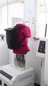 Testing boundary supply backpacks on a hy-960 fatigue testing machine