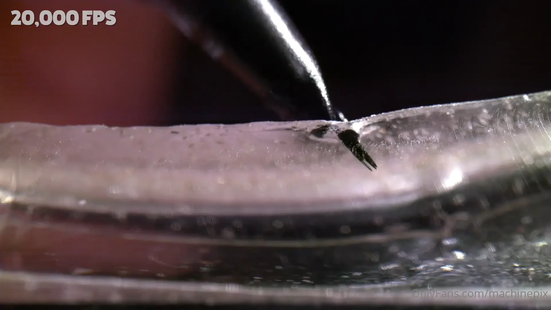 Tattoo machine needle in slow motion by the slow mo guys 
