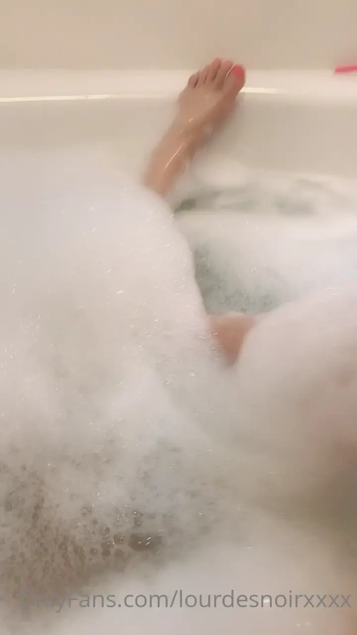 Just sat in my bath thinking of my wet feet sliding up and down your 
