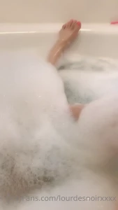 Just sat in my bath thinking of my wet feet sliding up and down your