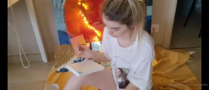 About yesterdays art this was the first time i was trying out water