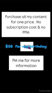 For my birthday month 50