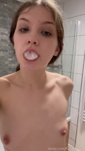 Guess what s in my mouth cumslut cumdump cum cuminmouth spit