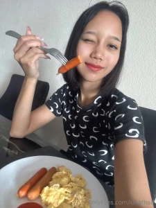 Sausage and eggs because not in the mood to cook