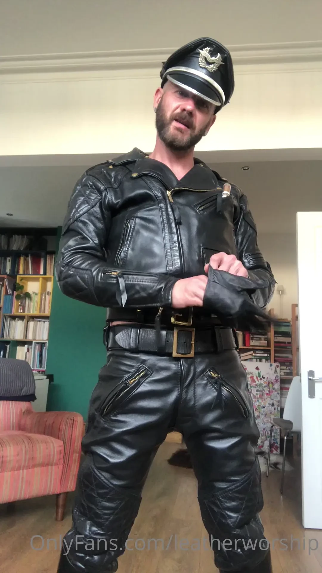 These leathers need to get worshipped which one of you boys are gonna 