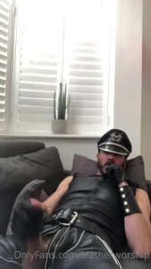 Long vape jerk and cum porn session shooting a thick creamy wad for