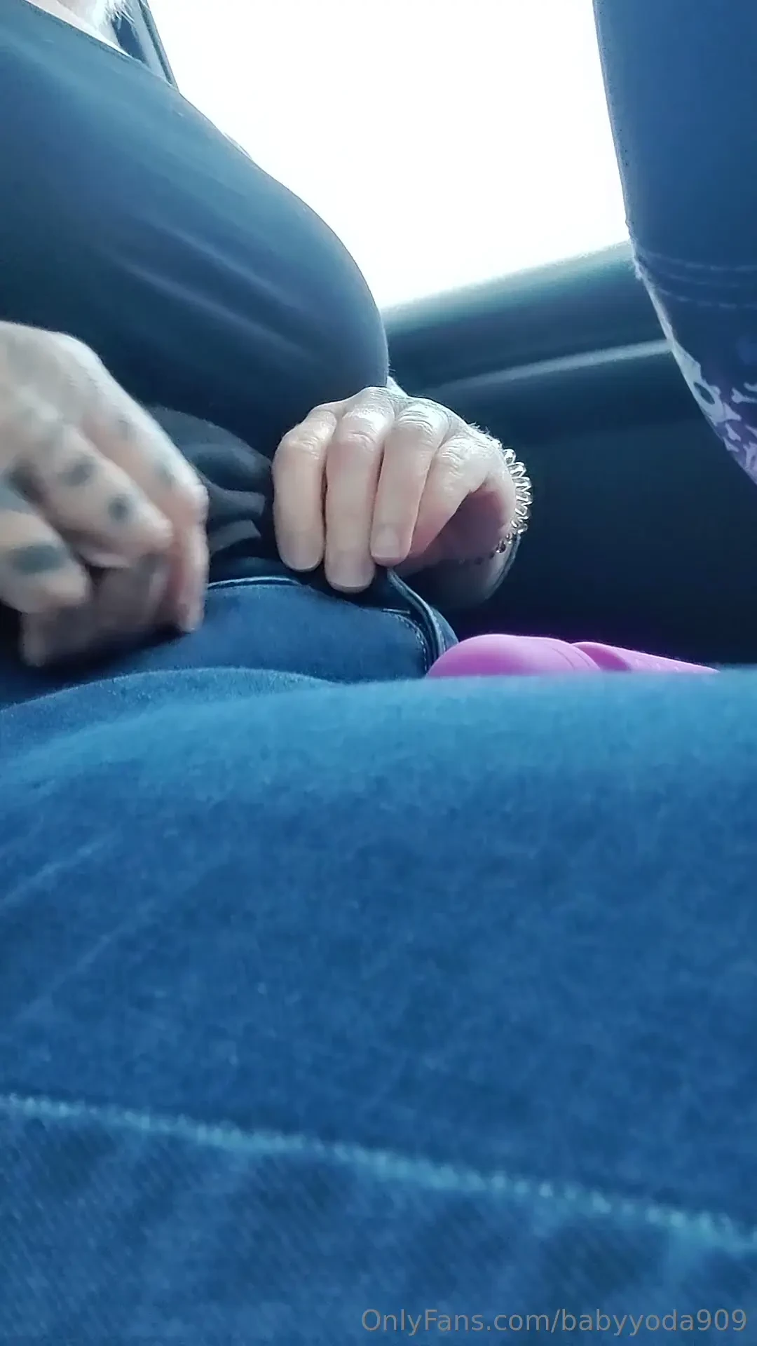 Playing with my vibrator in my car 