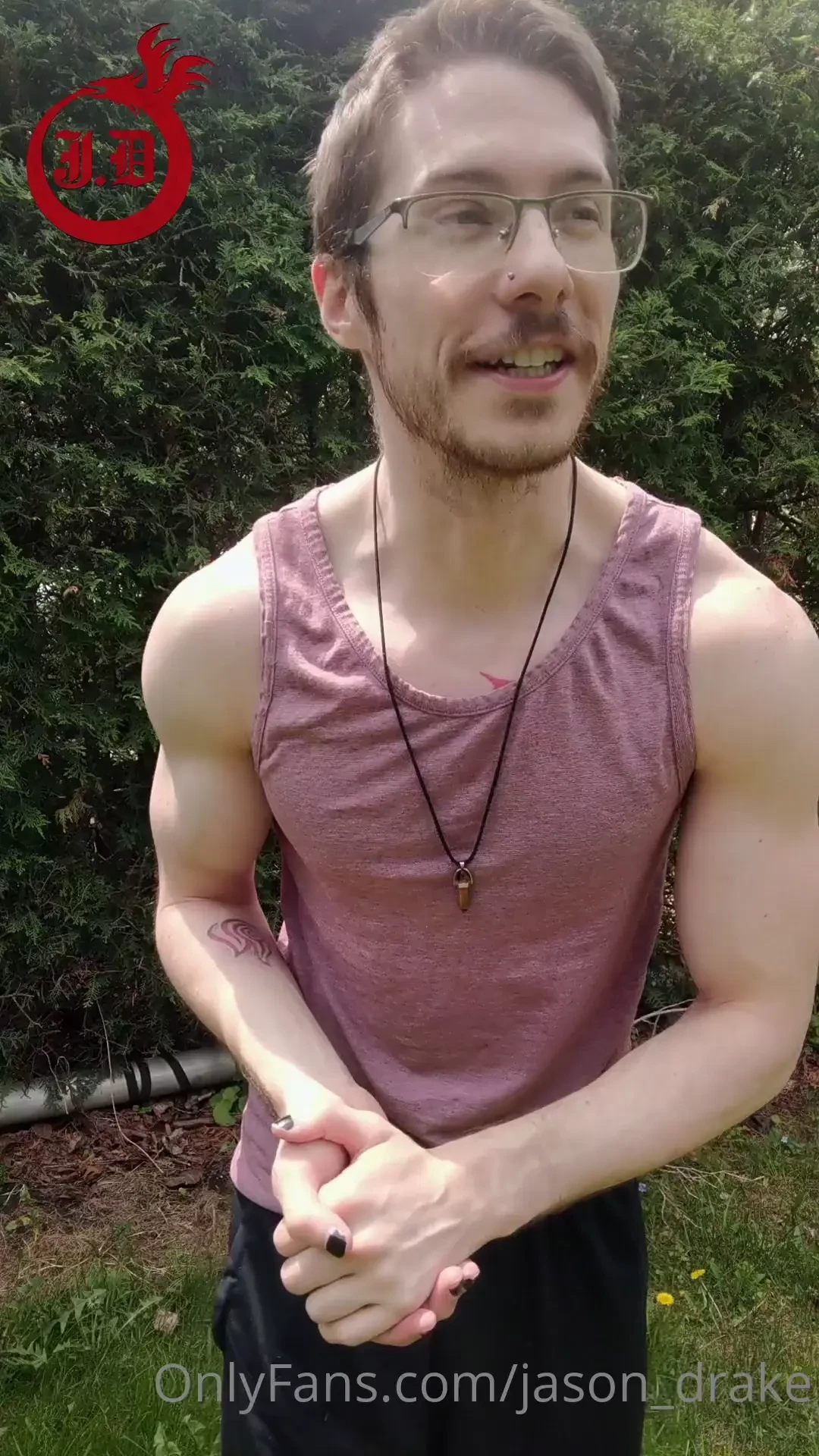 You re my neighbour and you see me pleasing my cock in my backyard 
