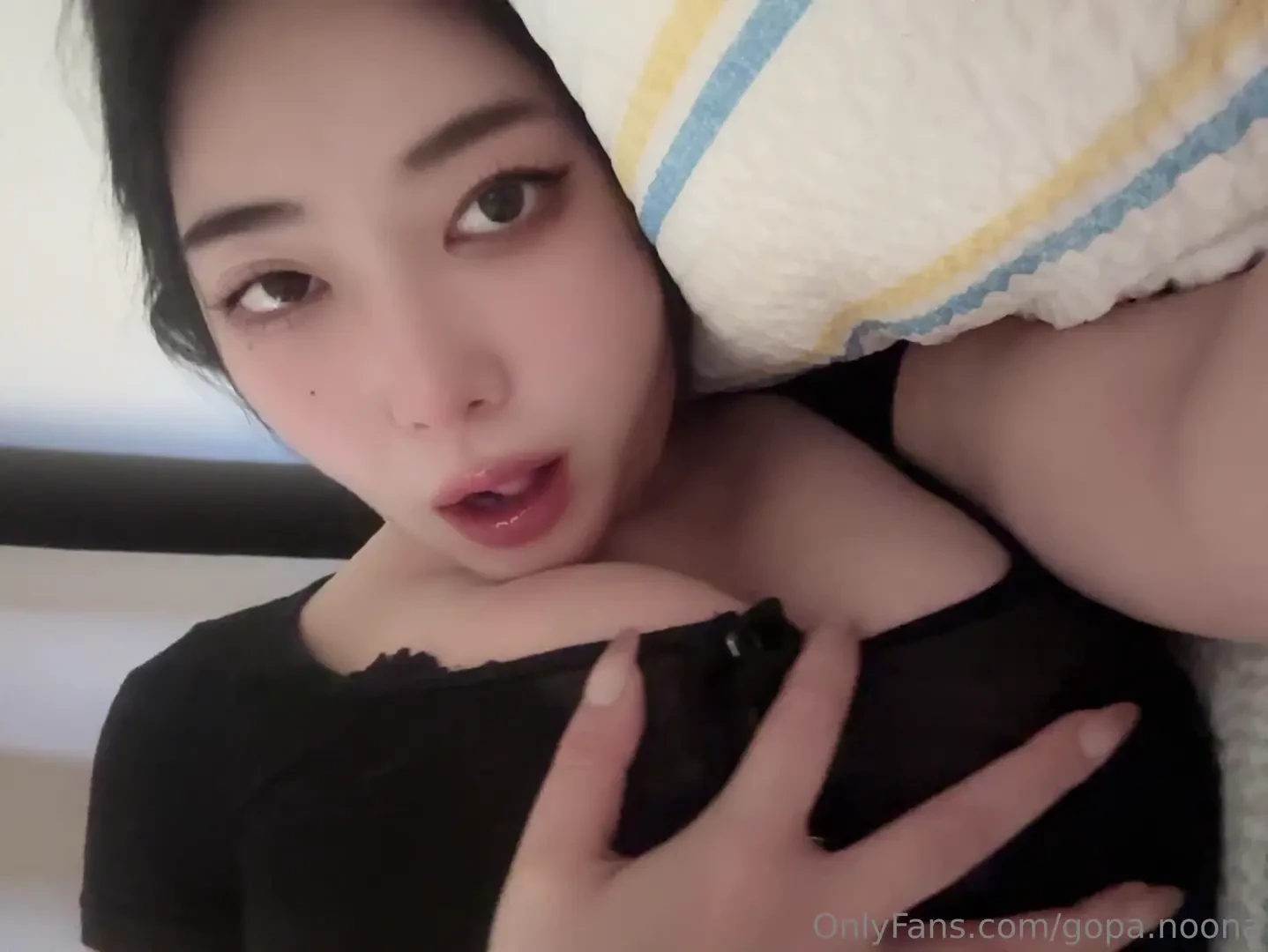 Preview of today s video you have to be able to lick your boobs 