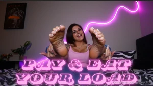 Pay amp eat your own load no silly not off of my feet i would never