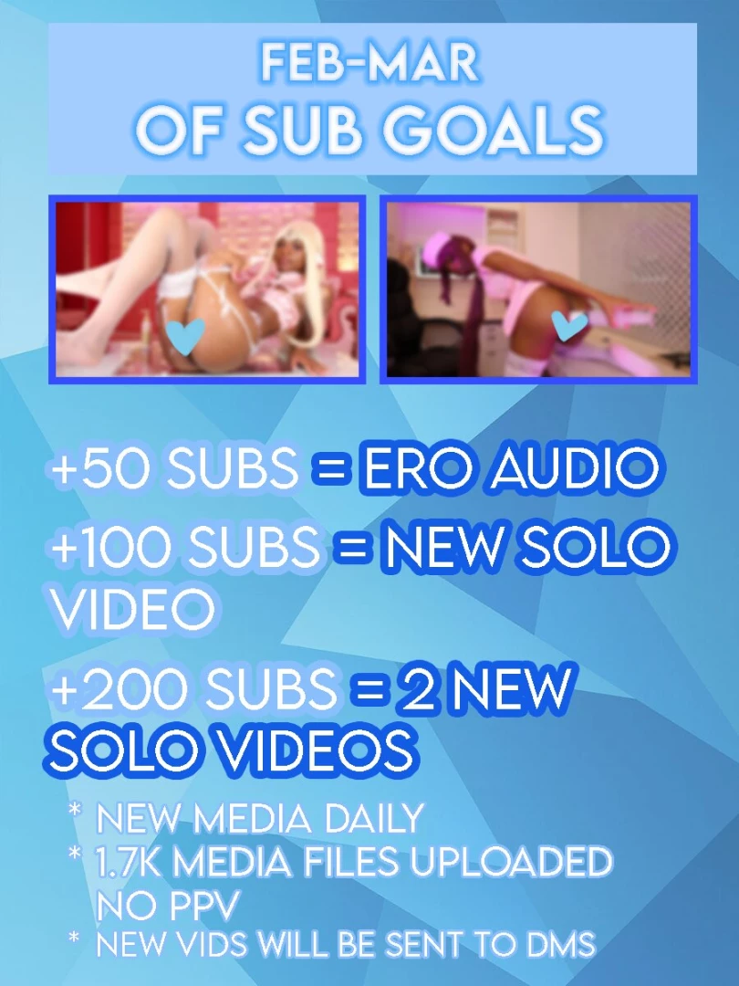 Sub to me on my main chibella_chan to help unlock these videos for all 