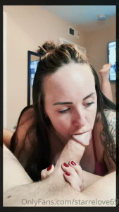 He loves when my lips are wrapped around his cock part 1