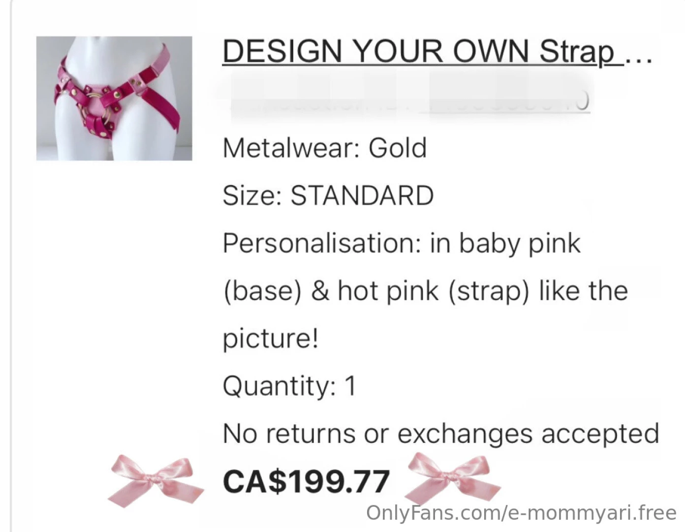 Who s excited to see me in this pink strap 