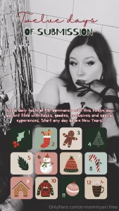 12 days of submission get a daily taste of my dominance with this 12