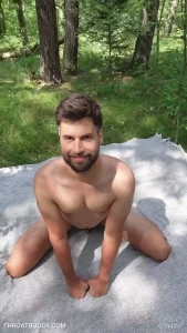 Me and my friend went on a hike and got horny i told him to kneel