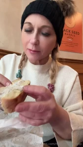 Having a blast exploring nyc i tried a very tasty nyc bagel with