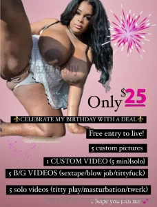 realdezodbaby - Come celebrate my birthday with me tip 25 to receive birthday package 