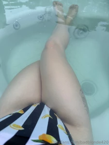 The hot tub is my favorite place to be will you join me