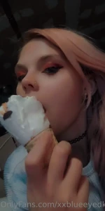 I wish i was licking you like this ice cream cone