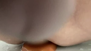 Thick anal plug training session 5 to watch 3 videos popping my donut