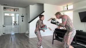 I tried helping ian craig with his kickboxing workout but it was too