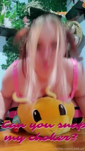 If i ask nicely will you snap my choker or let me hide that cock