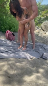 Stepsister and i got a little to rowdy at the river her legs were