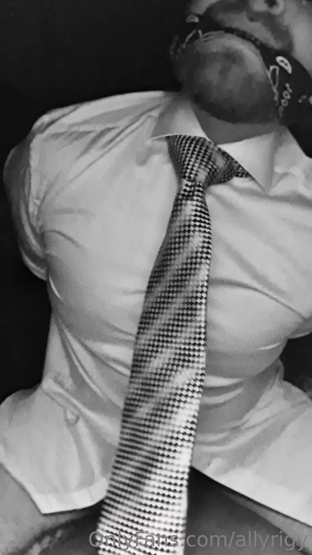 Gagged and struggling 