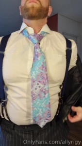 Loose tie leather jacket coming off part 1