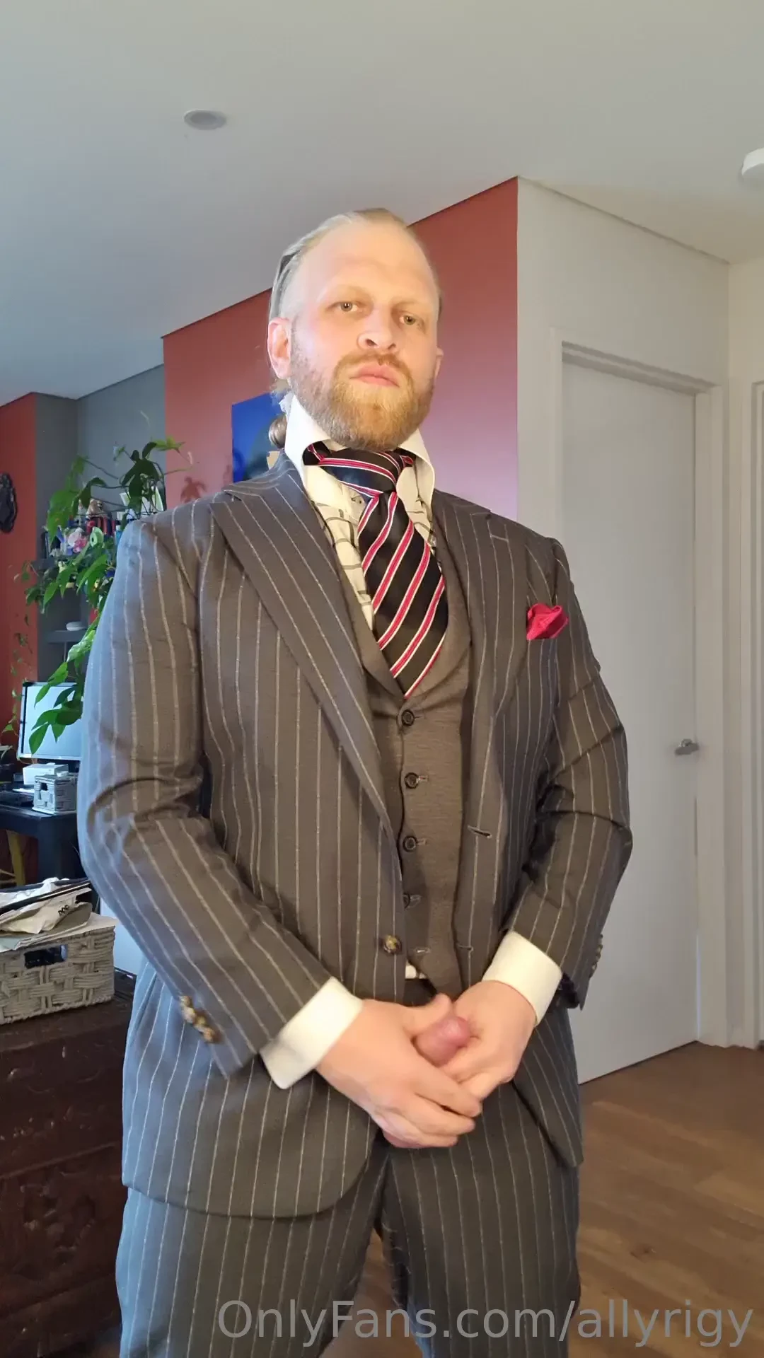 Pinstripes and a waistcoat make me 