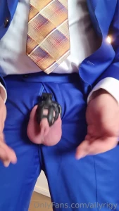 Close up boy in chastity