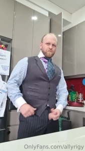 Double ties and cum all over the kitchen counter who wants to lick the