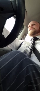 Driving around after an interview decided to pull my cock out and have