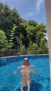 Always clothing optional in my pool