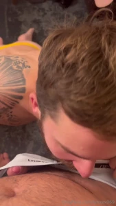 Cock_worshipper showing me his amazing oral skills