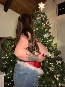 A sneak peak of me busting out of my christmas outfit from the side