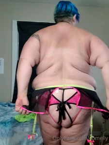 Slow stripping in my neon outfit multiple pics and videos