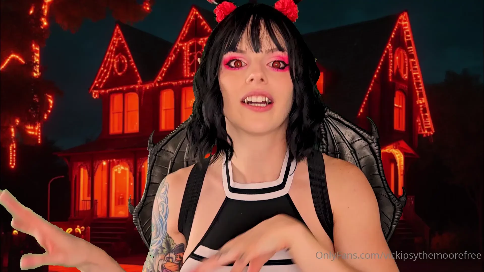 Asmr sylk drains you of your love energy at a halloween party tongue 