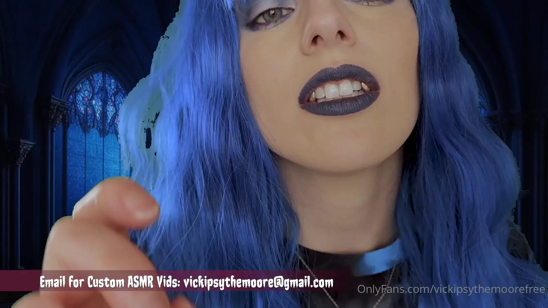 Vampire lens amp ear licking personal attention feeding at the end 