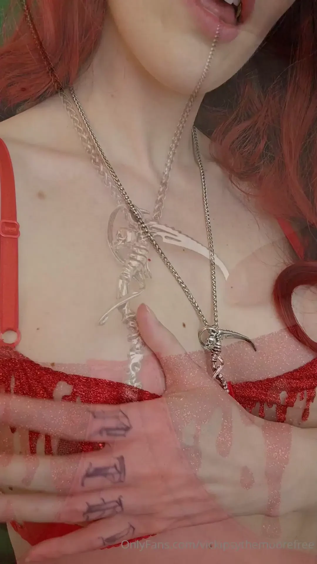 Teaser for new asmr roleplay cyber vicki-verse vicki close up lingerie 