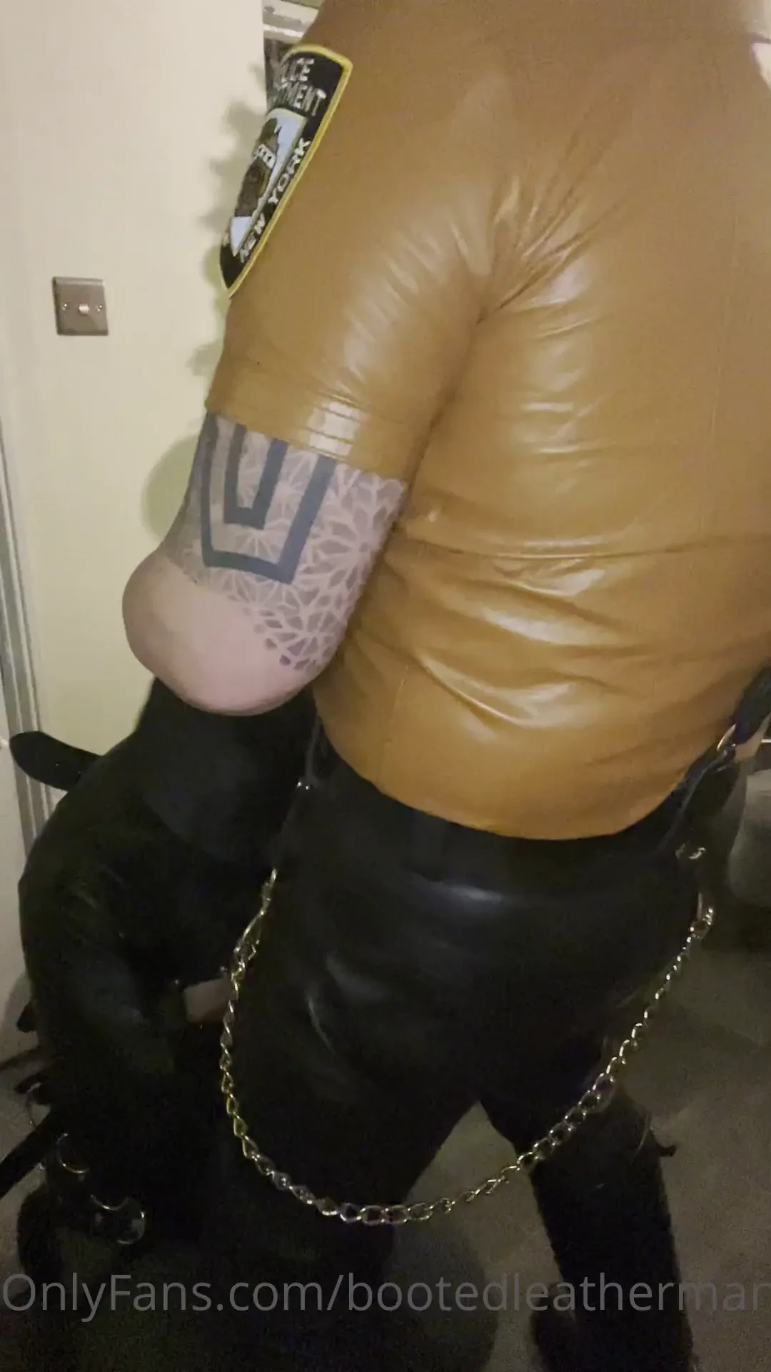 Bound hooded for worship 