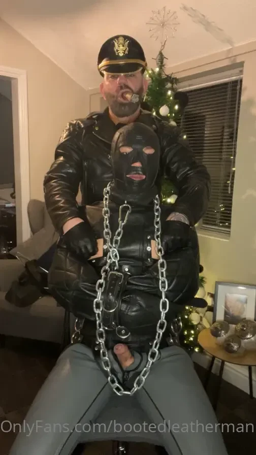 Fag secured in straight jacket 