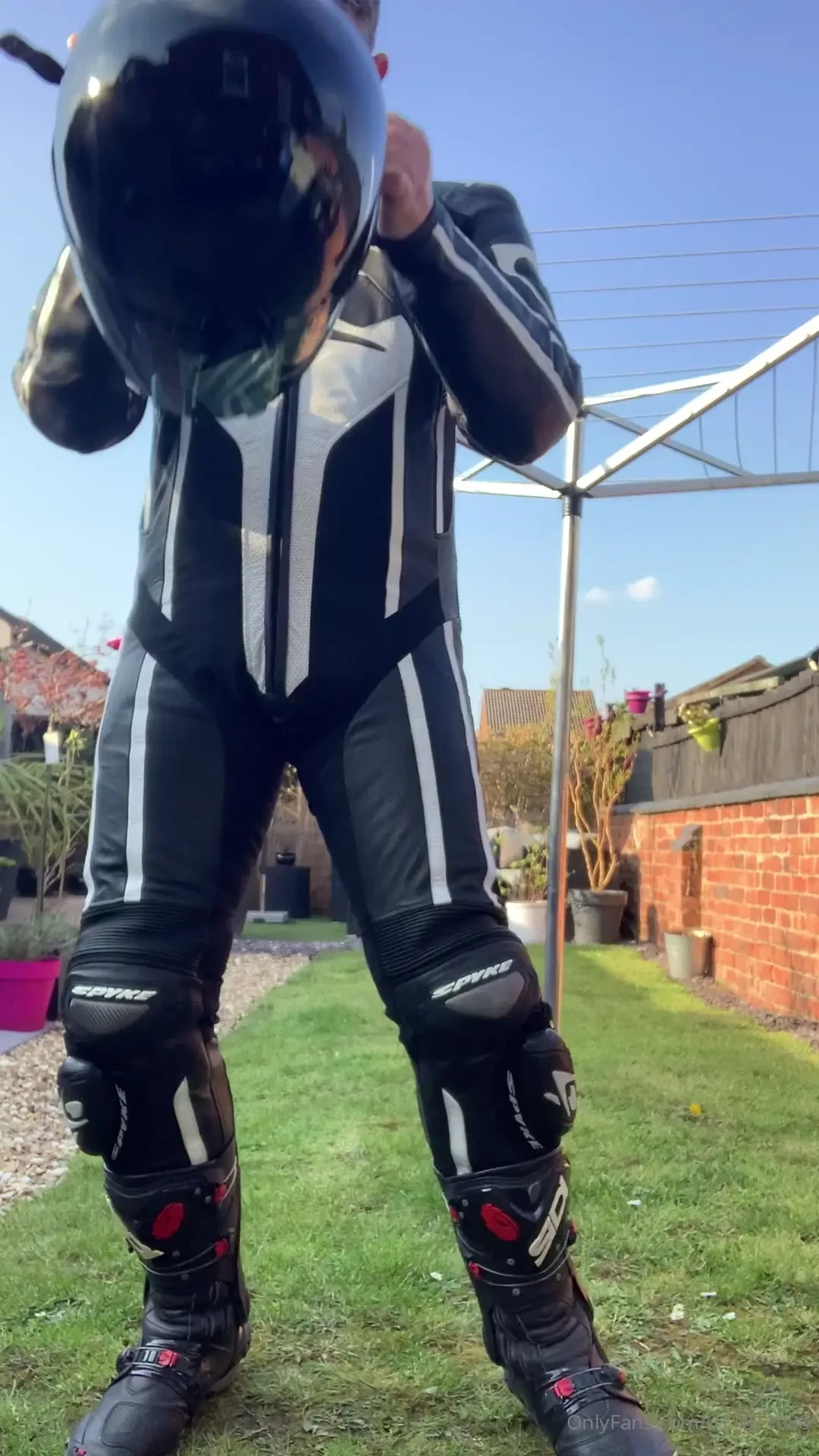 Leather clad biker 