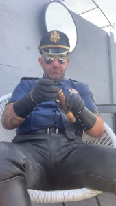 Sunday leather uniform cigar