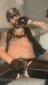 Chaps jock boots amp cigar