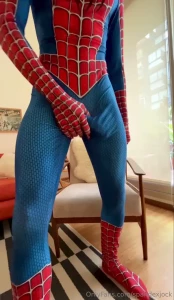 Spider man suit cock ring horny as f would you join me next time